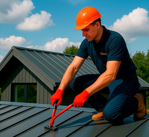 Монтаж фальцевой кровли в Долгопрудном