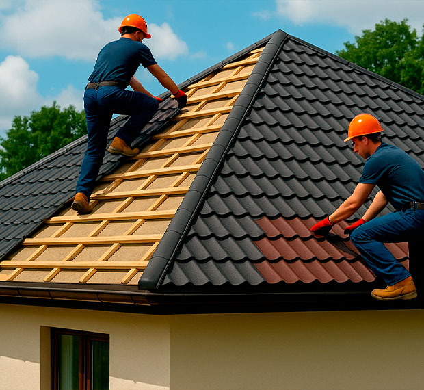 Монтаж шатровой крыши в Долгопрудном