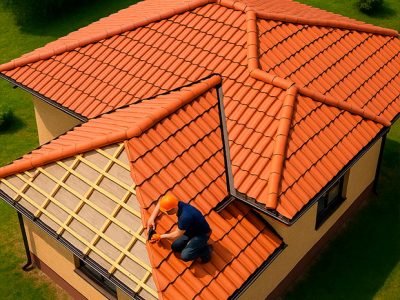 Установка сложной кровли